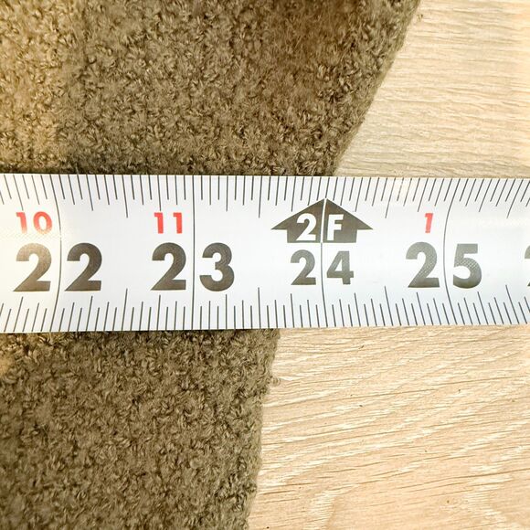 Brandy Melville Italian Cotton Blend Shrug Shoulder Olive Green One Size Open - Picture 6 of 9